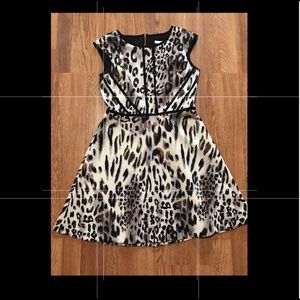 Cheetah print cocktail dress